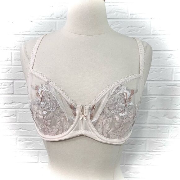 Wacoal Wild Seduction Embroidered Balconette Bra 851242 Size 34D - Picture 2 of 4